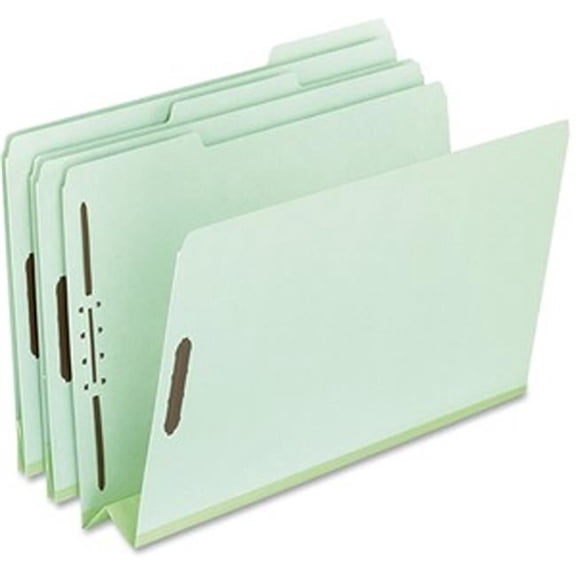 3 in. Expansion Fastener Letter Folder, Green - Pack of 25