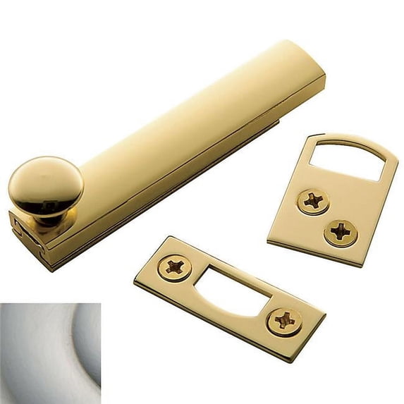 3 in. General Purpose Surface Bolt, Satin Nickel