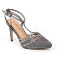 thumbnail image 1 of 3 in. Heel-Dressy Closed Toe Shoes, Pewter - Size 35, 1 of 1
