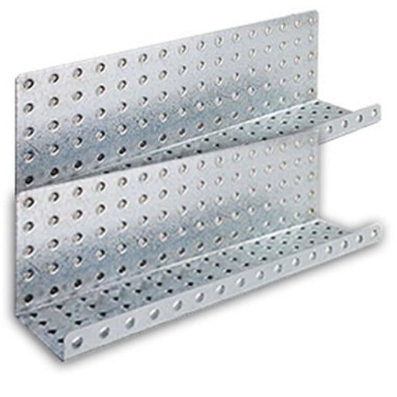 3 in. L x 16 in. W Metal Pegboard Shelves - Pack of 2