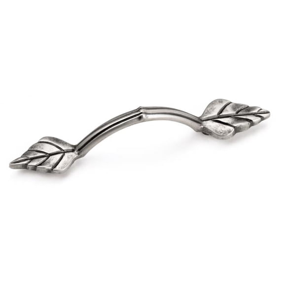 3 in. Leaf Pull - Antique Pewter