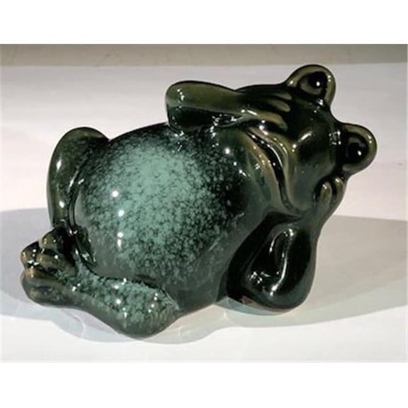 3 in. Miniature Ceramic Figurine - Frog Relaxing