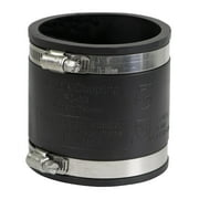 3 in. PVC Flexible Coupling with Stainless Steel clamps