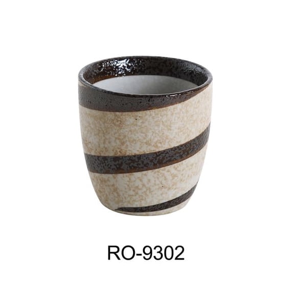 3 in. Rockeye China Two-Tone Tea Cup - 8 oz - Pack of 36
