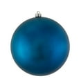 thumbnail image 1 of 3 in. Sea Blue Matte UV Drilled Christmas Ornament Ball - 12 per Bag, 1 of 1