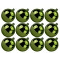 3 in. Shiny Ball Ornament with Wire & UV Coating, Lime Green - Pack of ...
