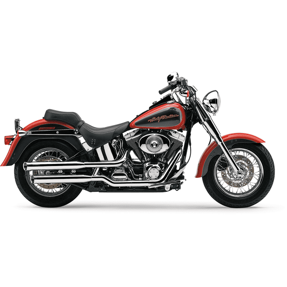 Cobra 3" Chrome Slip-On Mufflers with Slash-Cut Billet Tips, Sold in Pairs, Made in USA (6000)