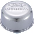 thumbnail image 1 of 3 in. Steel Breather with  Cobra Logo, Chrome, 1 of 1