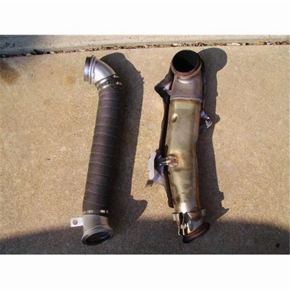 3 in. Turbo Direct Pipe Exhaust Kit - Aluminized 04-10 Chevy & Gmc 6.6L Lly - Lbz & Lmm Duramax 25