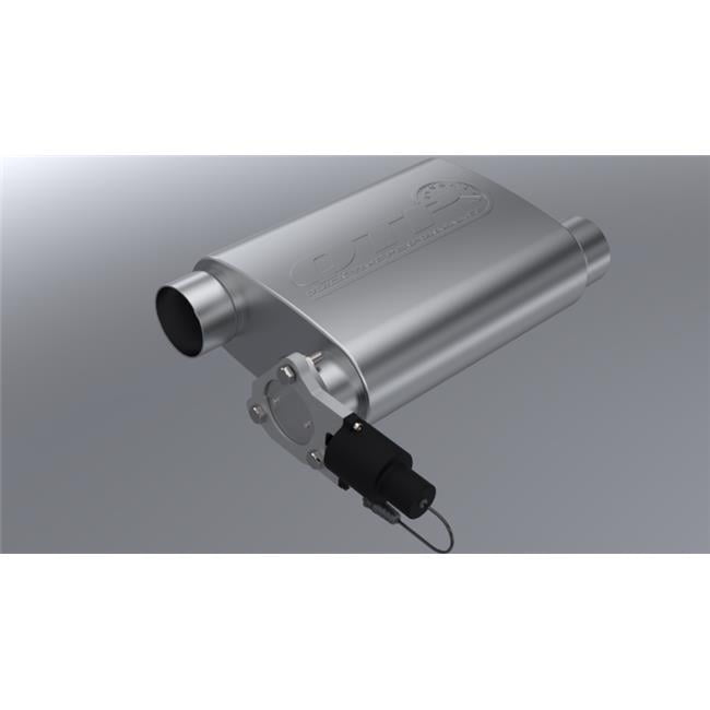 3 in. WeldOn 304SS Reverse Screamer Muffler with BoltOn QTEC Electric