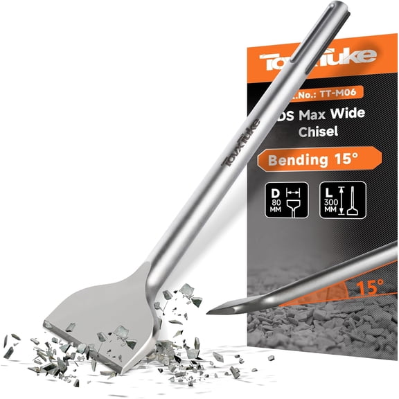 3-in Wide SDS Max Scaling Chisel,Curved Blade Compatible with SDS Max Hammers (3" X 12")