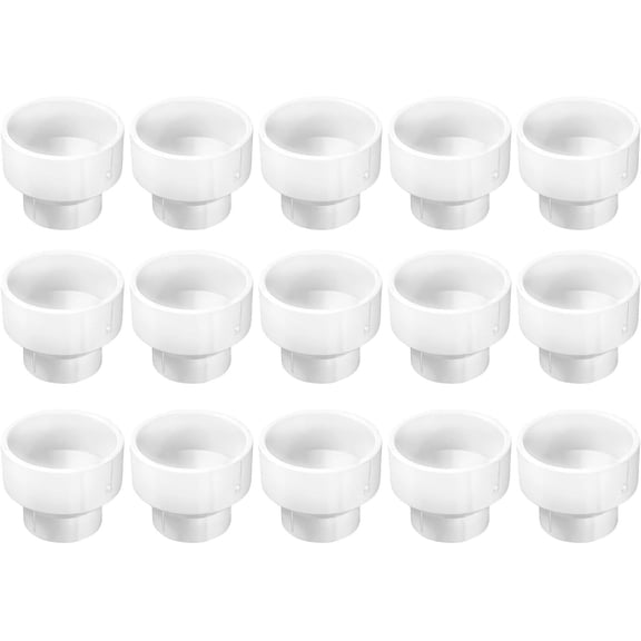 3 in. x 2 in. White PVC DWV Increaser-Reducer Coupling, Hub x Hub Drain, Waste & Vent Systems (20-Pack)