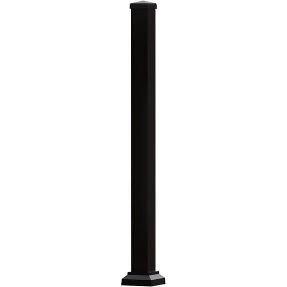 3 in. x 3 in. Heavy Duty Aluminum Railing Post Supports up to 800lbs, Porch and Deck Railing Post with Powder Coating, (39 in. Height)