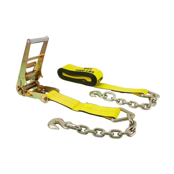 3 in. x 30 ft. Ratchet Strap with Chain Anchor