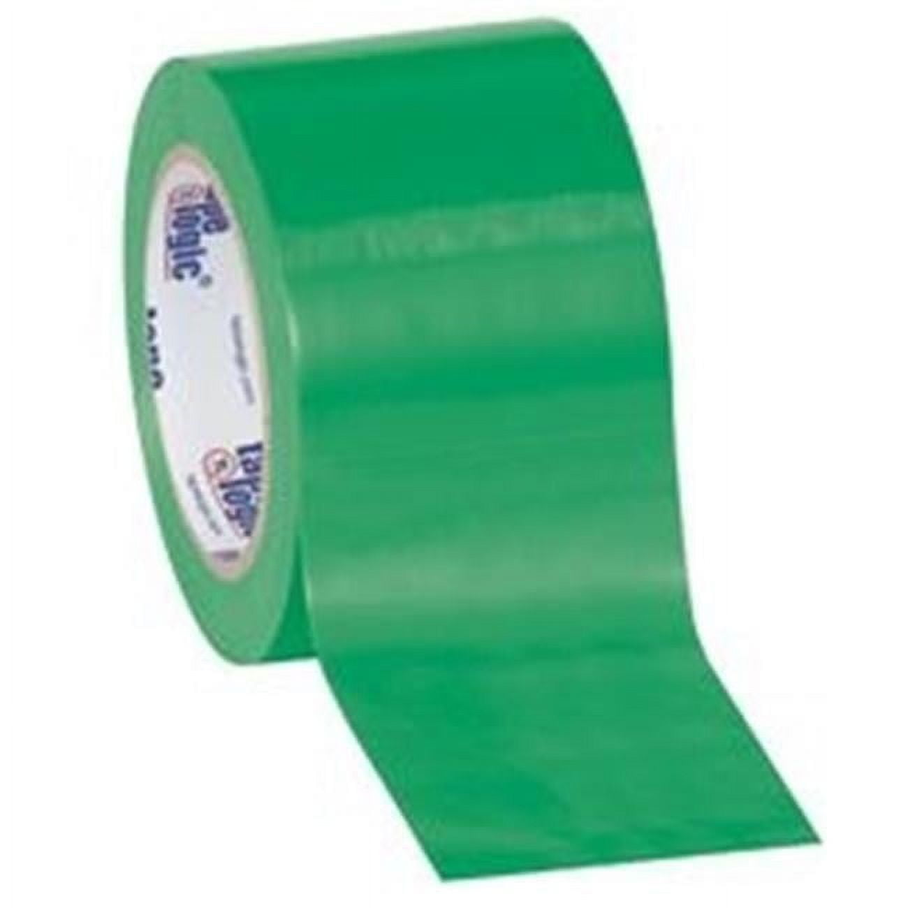 3 in. x 36 yards Green Solid Vinyl Safety Tape - Pack of 3