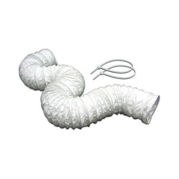 3 in. x 8 ft. Vinyl Duct with 2 Plastic Clamps - Polybagged - Pack of 12