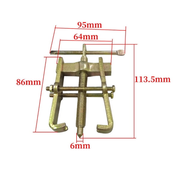 3-inch 2-jaw gear puller, mechanical steering wheel, makeup remover tool, universal-