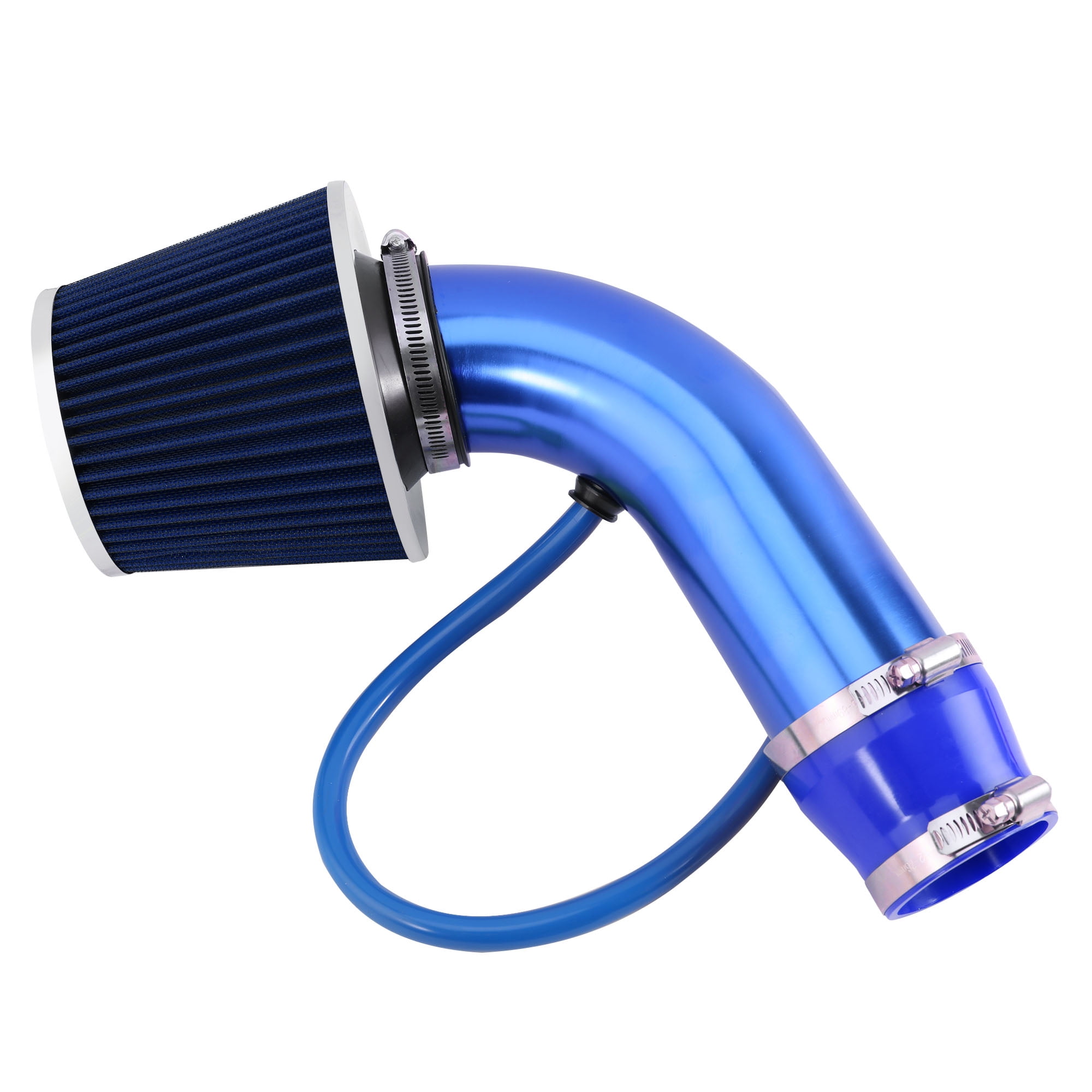 3 inch 76mm Universal Cold Air Intake Pipe Kit, Automotive Air Intake Air Filter Induction Flow Hose Pipe Kit