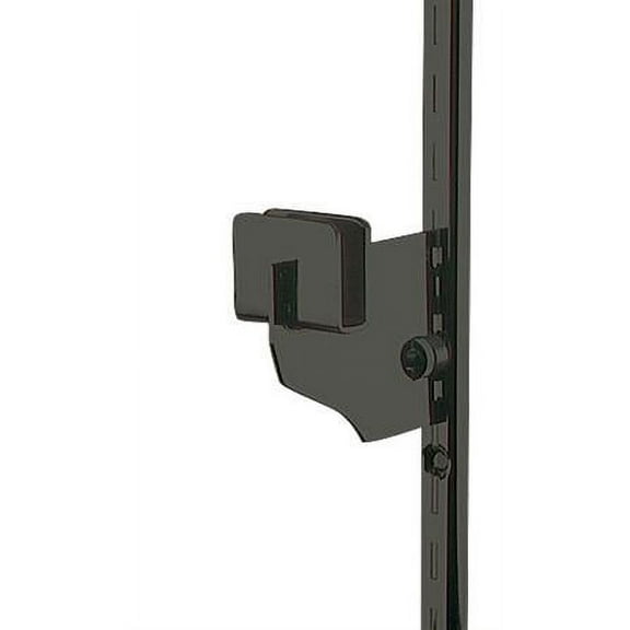 3 inch Black Dimensional Hangrail Bracket for Slotted Standard - inch slots 1 inch on center - Pack of 4