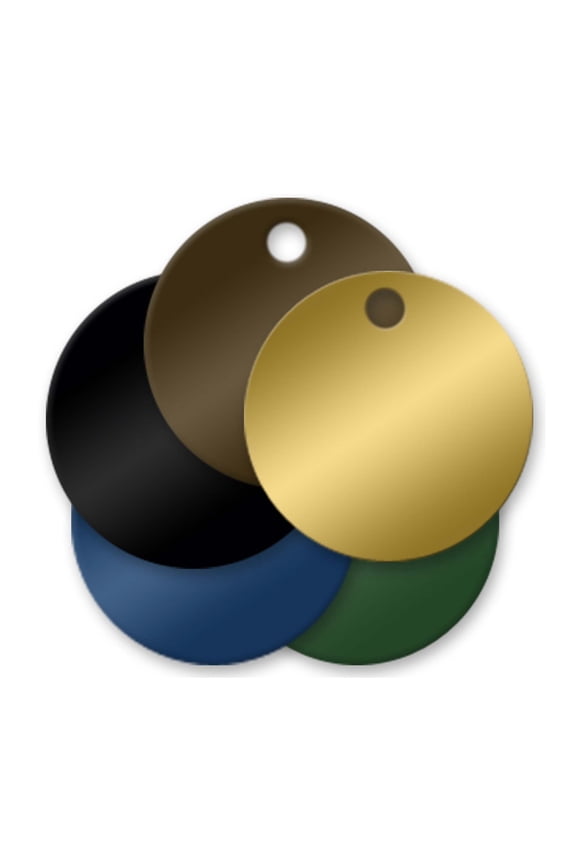 3 inch Blank Brass Circle Tags - Pack/25