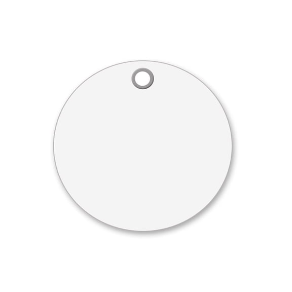 3 inch Circle Vinyl Plastic Tags