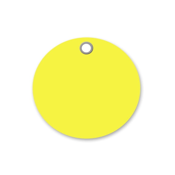 3 inch Circle Vinyl Plastic Tags