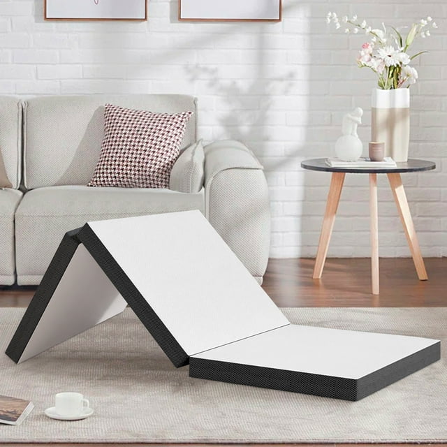3 inch Folding Mattress Tri Fold Memory Foam Mattress Topper Portable