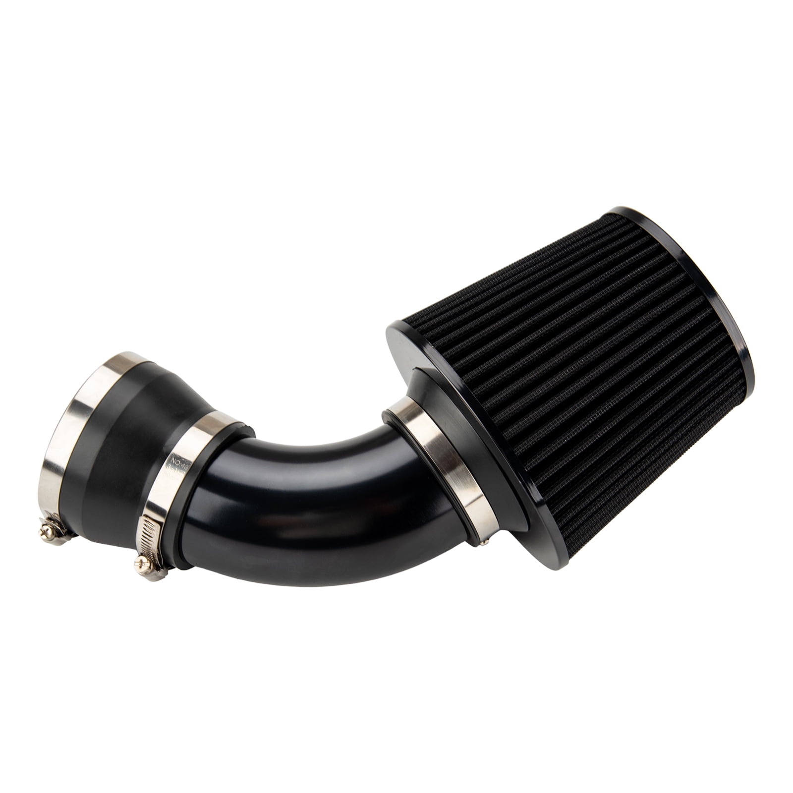 3 inch Front Black Aluminum Cold Air Intake Kit Replacement for BMW 325i 2001-2005, 330Ci 2001-2005, 325Ci 2001-2005, 325xi, 323i, 328i, 330x, 330i, 330i, 323Ci, 328Ci, 323is, 328is