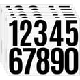 thumbnail image 1 of 3 inch Large Mailbox Number Stickers, 6 Sheets Self Adhesive Number Sticker - 60 Pcs Vinyl House Address Numbers 0-9 Waterproof Stickers for Outside, Address on House, Big Mail Box Number（Black）, 1 of 15