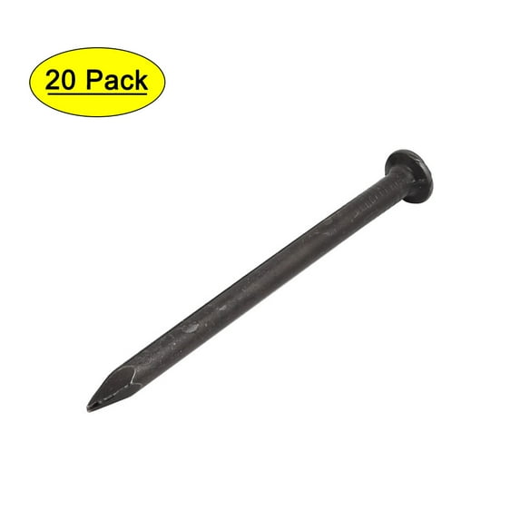 3-inch Length Carbon Steel Point Tip Wall Cement Nail Black 20pcs