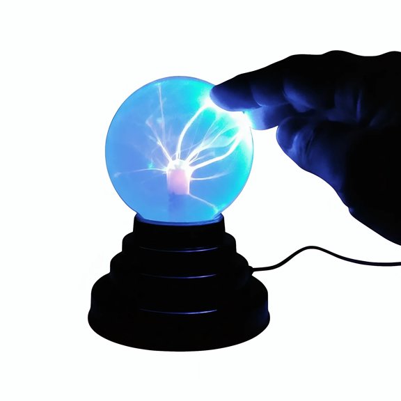 3 inch Magic Plasma Ball Lamp LED Atmosphere Night Light Only Touch Sensitive Glass Plasma Light Bedroom Decor Kids Gifts