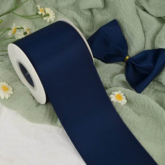 3 inch Navy Blue Grosgrain Ribbon 15 Yards for Gift Wrapping Weddings DIY Floral Decor Sewing & More
