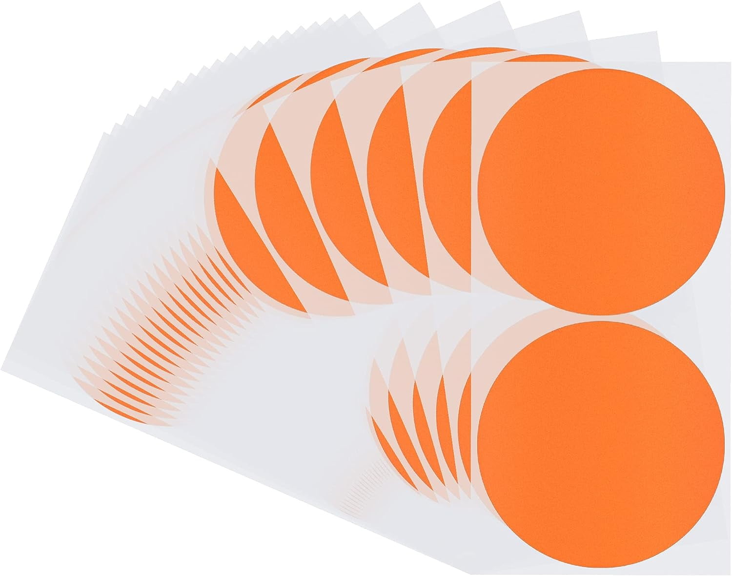 3 inch Round Color Coding Inventory Labels Permanent Fluorescent ...