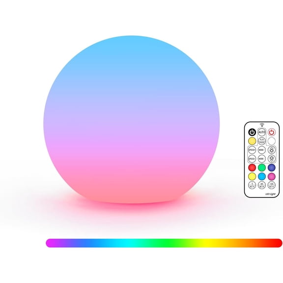 3-inch Sphere Night Light, Multi-Color Ball Lights, Mood Lighting, Ambient Light for Patio Pool Decorative Lighting, Brithday, Xmas , 1