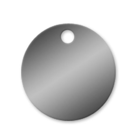 3 inch Stainless Steel Circle Tags - 316 Grade - .050 Thickness - Pack/25