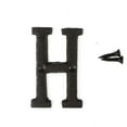 thumbnail image 1 of 3 inch Vintage Decorative Cast Iron Metal Alphabet Letters Wall Sign Hanging Address Name Sign Letter(H), 1 of 5