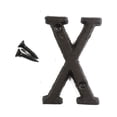 thumbnail image 1 of 3 inch Vintage Decorative Cast Iron Metal Alphabet Letters Wall Sign Hanging Address Name Sign Letter(X), 1 of 5