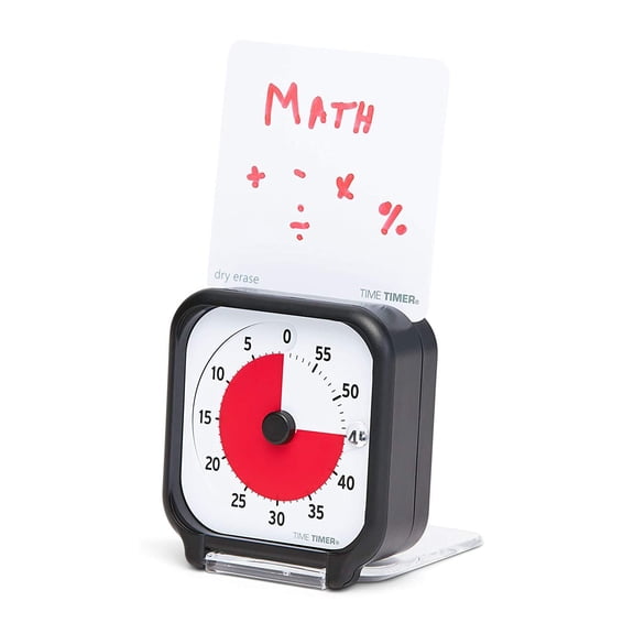 3 inch Visual Timer 60 Minute Kids Desk Countdown Clock with Dry Erase Activity Card and Desktop App Access for Classroom, Homeschool Study Tool, Task Reminder, Home Kitchen