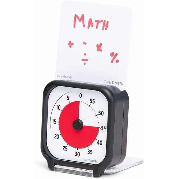 3 inch Visual Timer 60 Minute Kids Desk Countdown Clock with Dry Erase Activity Card and Desktop App Access for Kids Classroom, Homeschool Study Tool, Task Reminder, Home and Kitchen