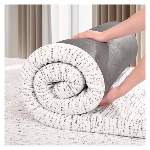 3 inch XL Memory Foam Mattress Topper with Removable Cover, Gel-Infused Foam Mattress Pads for Pressure Relief, Non-Slip Breathable Bed Topper for Dormitory, RV, Camper