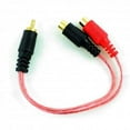 thumbnail image 1 of 3 inches Oxygen free RCA Male Plug to 2 Female Jack Y splitter cord Audio Cable, 1 of 2