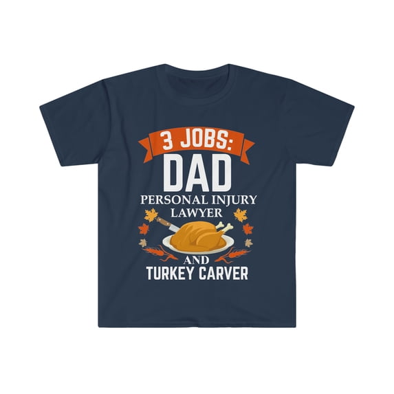 3 jobs dad Personal Injury lawyer turkey carver Unisex T-shirt S-3XL