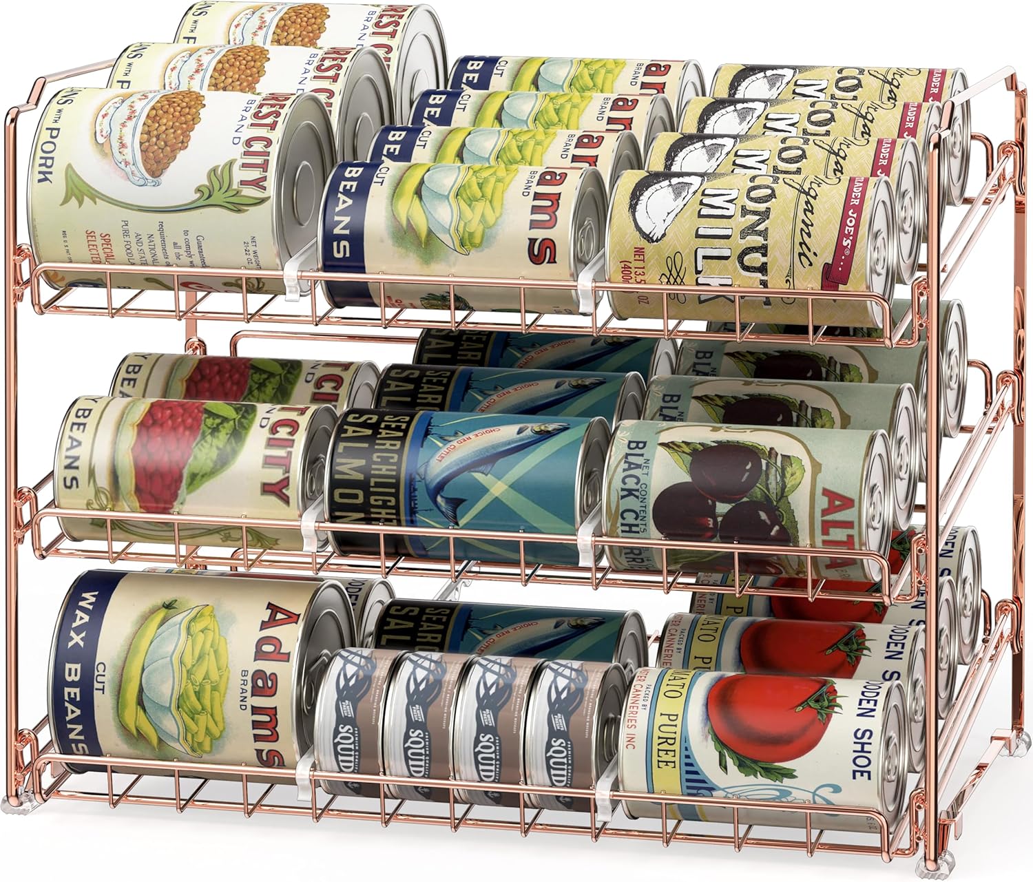 3-layer Chrome-plated rack rack - can hold up to 36 cans, 17