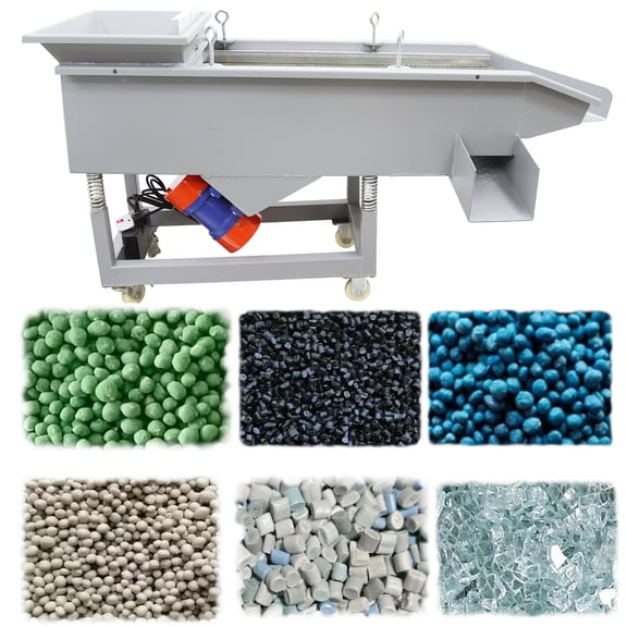 3-layer Linear Vibrating Screen Electric Vibrating Sifter Sieve Screen Shaker Double Motor 220V 6mm 4mm 2mm Sieve