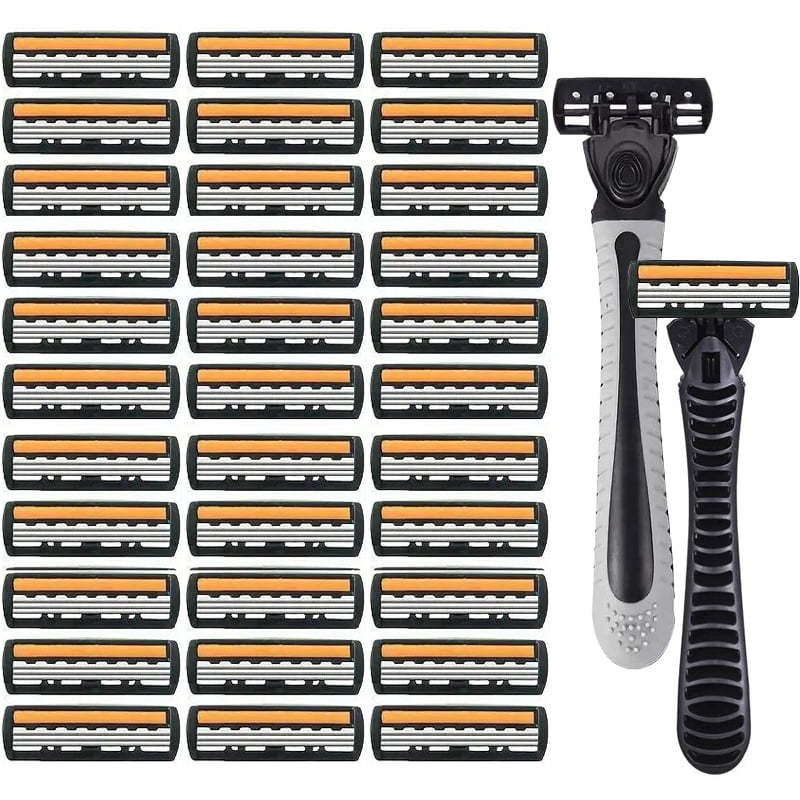 3-layer Stainless Steel Blade Men Razor Washable For Travel For Home Shaver Manual Shave Razors For Daily Face Care