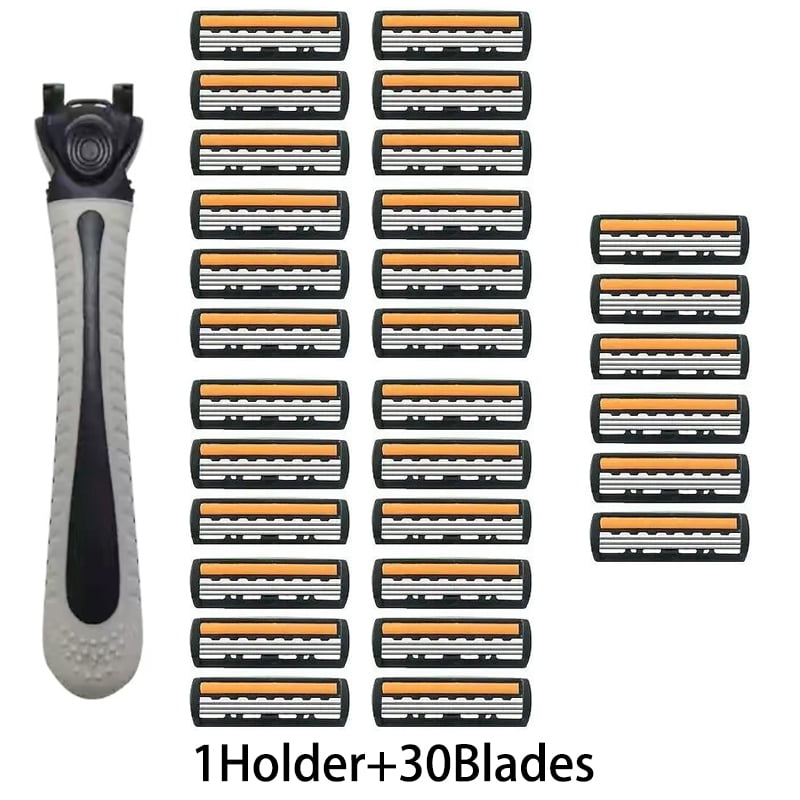 3layer Stainless Steel Safety Classic Manual Razors Replacement Blades