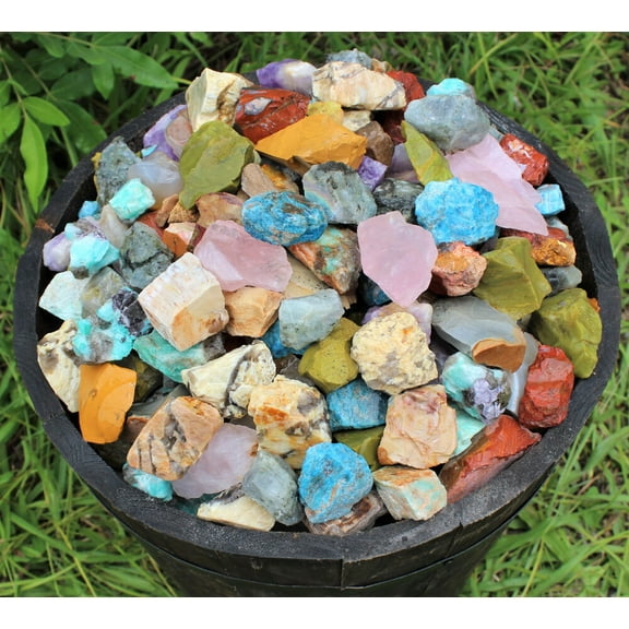 3 lb Bulk Lot Africa Mix Natural Rough Tumbler Rocks Stones 6800 Cts Madagascar