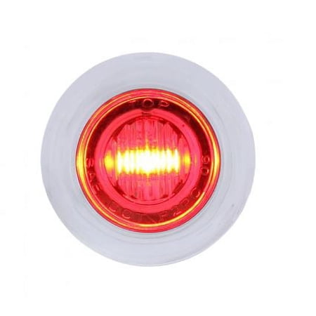 3 led Red Marker Light w Clear Lens