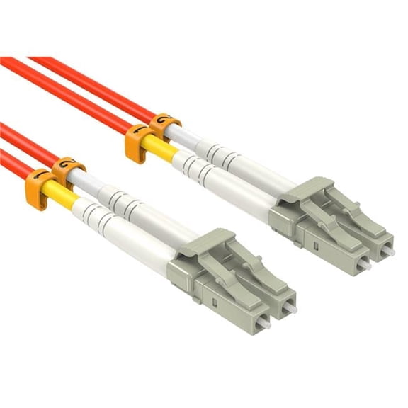 3 m LC&LC Duplex 50-125 Multimode OM2 Fiber Optic Cable - Orange