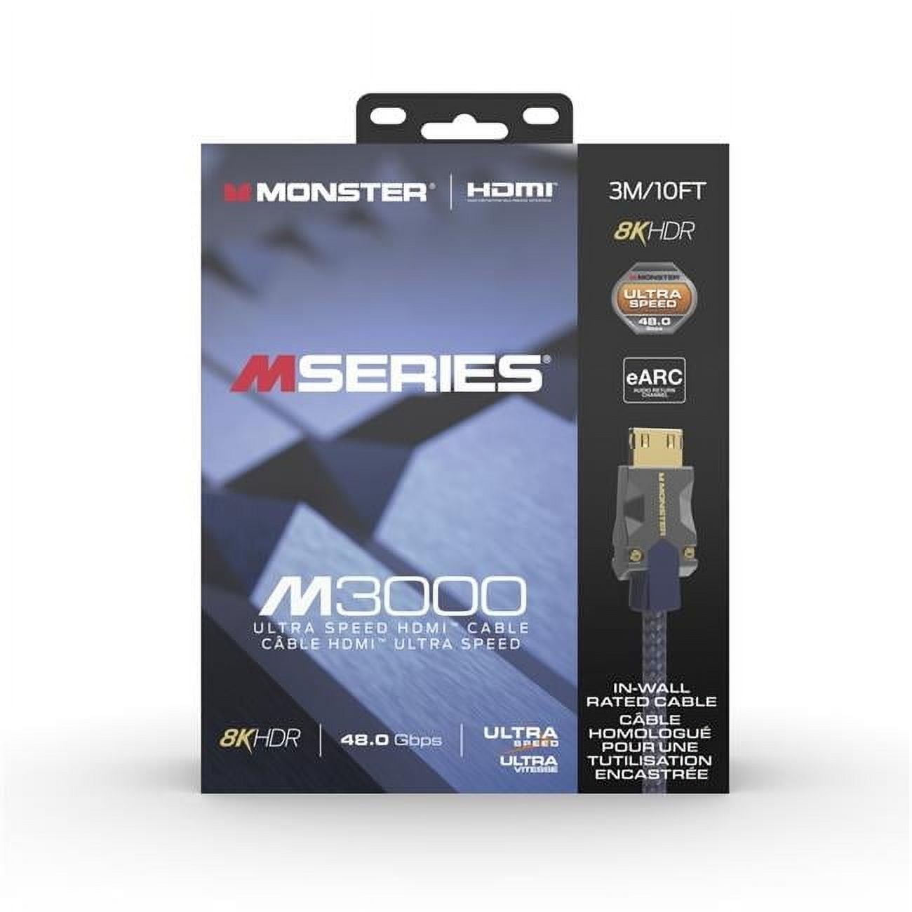 3 m M3000 48 Gbps 8K High Speed HDMI 2.1 Cable, Blue